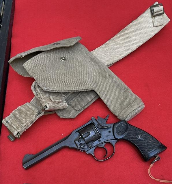 Webley Mark IV .38 and holster